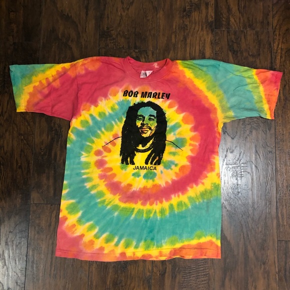 Other - Vintage Bob Marley Jamaica Tie Dye T-Shirt